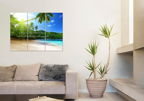 Proverbs 3:5-6 #2A NIV Trust in the Lord Christian Scripture Wall Art Canvas