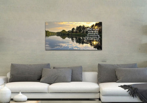 Proverbs 3:5-6 #31 KJV 'Trust in the Lord with all Thine Heart' Christian Scripture Wall Art Canvas