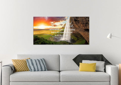 Proverbs 3:5-6 #37 KJV 'Trust in the Lord with all Thine Heart' Christian Scripture Wall Art Canvas