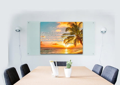 Proverbs 3:5-6 #4 KJV 'Trust in the Lord' Christian Scripture Wall Art Canvas