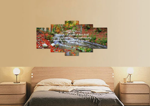 Proverbs 3:5-6 #41 KJV 'Trust in the Lord with all Thine Heart' Christian Scripture Wall Art Canvas
