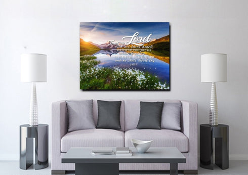 Proverbs 3:5-6 #45 KJV 'Trust in the Lord with all Thine Heart' Christian Scripture Wall Art Canvas
