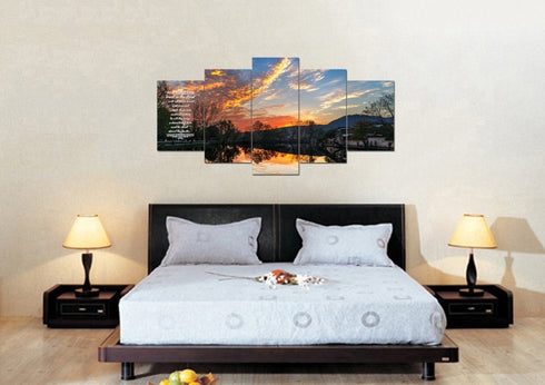 Proverbs 3:5-6 #47 KJV 'Trust in the Lord with all Thine Heart' Christian Scripture Wall Art Canvas