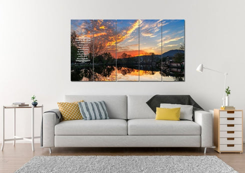 Proverbs 3:5-6 #47 KJV 'Trust in the Lord with all Thine Heart' Christian Scripture Wall Art Canvas