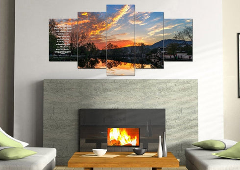 Proverbs 3:5-6 #47 KJV 'Trust in the Lord with all Thine Heart' Christian Scripture Wall Art Canvas