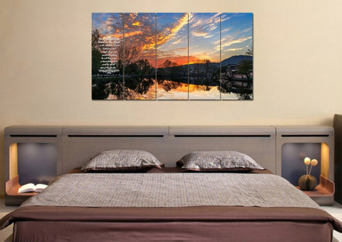 Proverbs 3:5-6 #47 KJV 'Trust in the Lord with all Thine Heart' Christian Scripture Wall Art Canvas