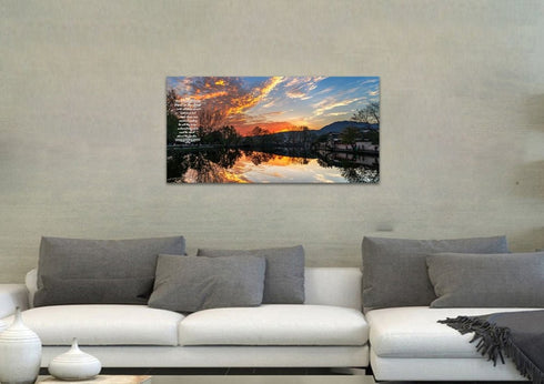 Proverbs 3:5-6 #47 KJV 'Trust in the Lord with all Thine Heart' Christian Scripture Wall Art Canvas