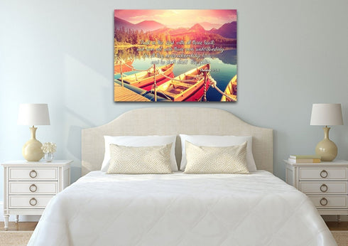 Proverbs 3:5-6 #5 KJV 'Trust in the Lord' Christian Scripture Wall Art Canvas