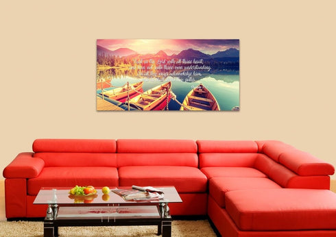 Proverbs 3:5-6 #5 NIV Trust in the Lord Christian Scripture Wall Art Canvas