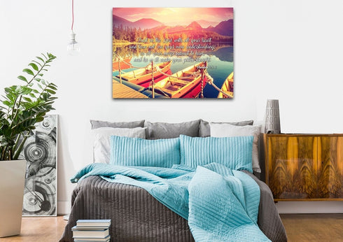 Proverbs 3:5-6 #5 NIV Trust in the Lord Christian Scripture Wall Art Canvas