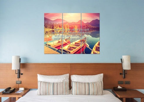 Proverbs 3:5-6 #5 NIV Trust in the Lord Christian Scripture Wall Art Canvas