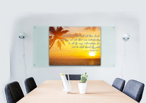 Proverbs 3:5-6 #7 KJV 'Trust in the Lord' Christian Scripture Wall Art Canvas