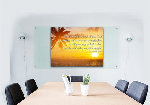 Proverbs 3:5-6 #7 NIV Trust in the Lord Christian Scripture Wall Art Canvas