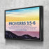 Proverbs 3:5-6 NIV #55 Bible Verse Canvas Wall Art