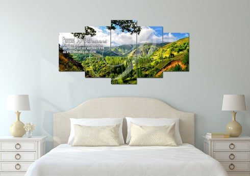 Proverbs 3:5-6 NIV #56 Bible Verse Canvas Wall Art