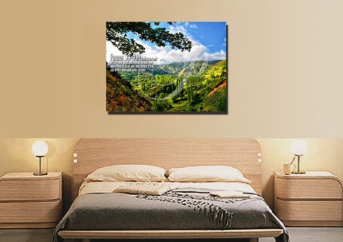 Proverbs 3:5-6 NIV #56 Bible Verse Canvas Wall Art