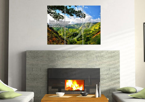 Proverbs 3:5-6 NIV #56 Bible Verse Canvas Wall Art