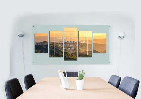 Proverbs 3:5 #7 NIV Trust in the Lord Bible Verse Wall Art Canvas