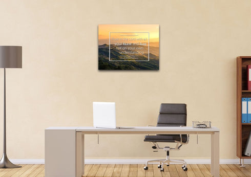 Proverbs 3:5 #7 NIV Trust in the Lord Bible Verse Wall Art Canvas