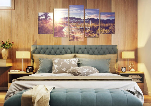 Proverbs 3:5 #8 NIV Trust in the Lord Bible Verse Wall Art Canvas