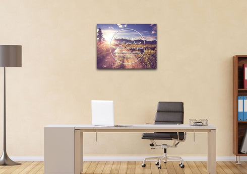 Proverbs 3:5 #8 NIV Trust in the Lord Bible Verse Wall Art Canvas