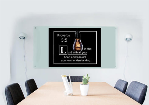 Proverbs 3:5 #9 NIV Trust in the Lord Bible Verse Wall Art Canvas