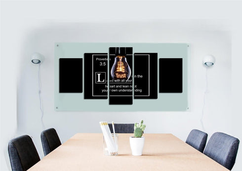 Proverbs 3:5 #9 NIV Trust in the Lord Bible Verse Wall Art Canvas