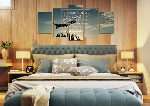 Proverbs 3:5#2 KJV Trust in the Lord with all thine heart Bible Verse Wall Art