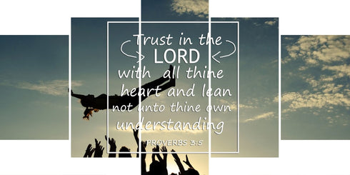 Proverbs 3:5#2 KJV Trust in the Lord with all thine heart Bible Verse Wall Art