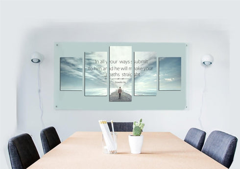 Proverbs 3:6 #10 NIV In all your ways submit to him Bible Verse Wall Art Canvas