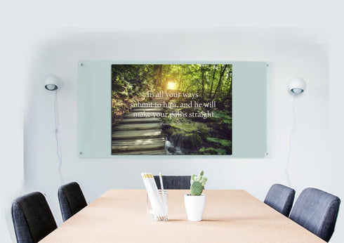 Proverbs 3:6 #2 NIV In all your ways submit to him Bible Verse Wall Art Canvas