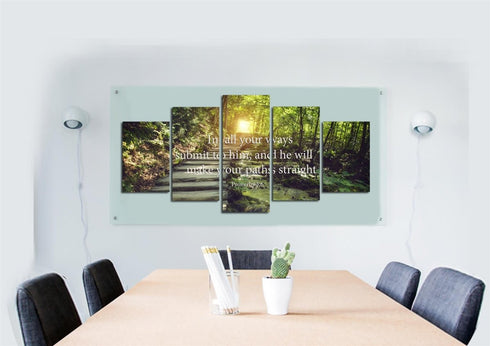 Proverbs 3:6 #2 NIV In all your ways submit to him Bible Verse Wall Art Canvas