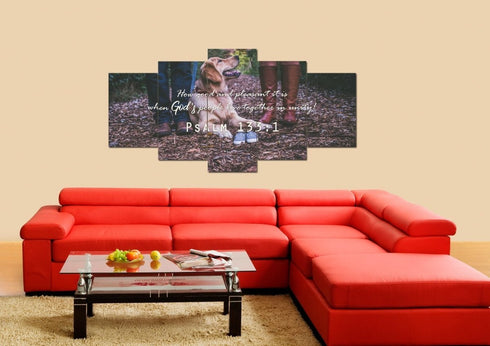 Psalm 133:1 Canvas Wall Art Print