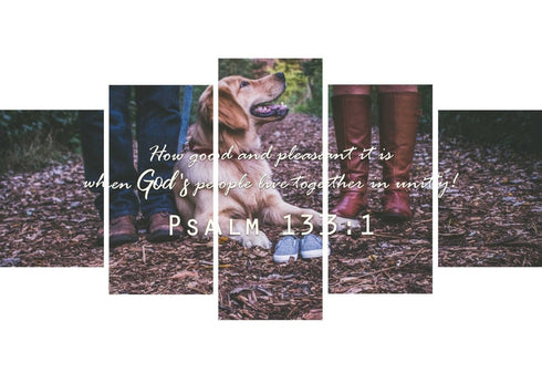 Psalm 133:1 Canvas Wall Art Print