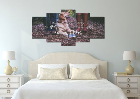 Psalm 133:1 Canvas Wall Art Print