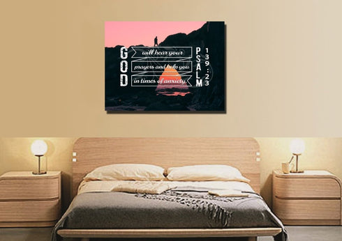 Psalm 139:23 Canvas Wall Art Print