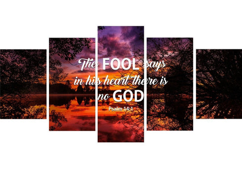 Psalm 14:1 Canvas Wall Art Print