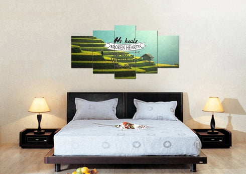 Psalm 147:3 Canvas Wall Art Print