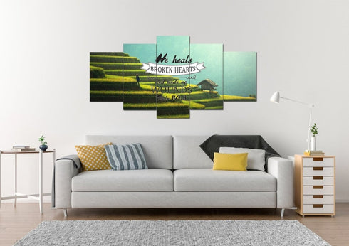 Psalm 147:3 Canvas Wall Art Print