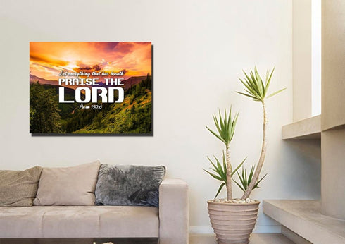 Psalm 150:6 Canvas Wall Art Print