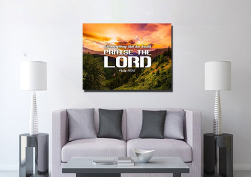 Psalm 150:6 Canvas Wall Art Print