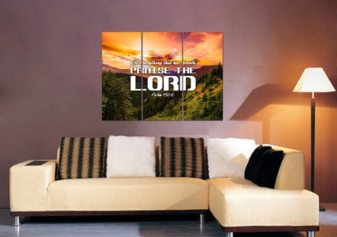 Psalm 150:6 Canvas Wall Art Print