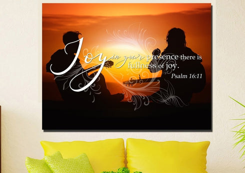 Psalm 16:11 Canvas Wall Art Print