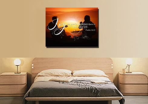 Psalm 16:11 Canvas Wall Art Print