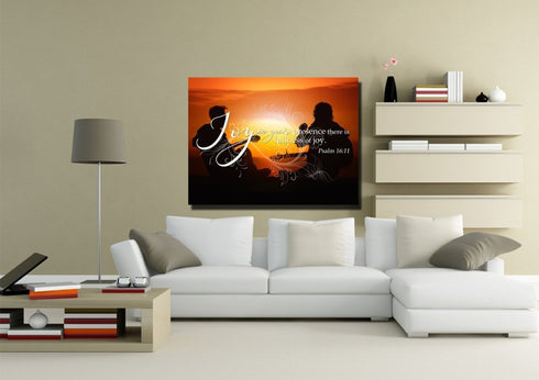 Psalm 16:11 Canvas Wall Art Print