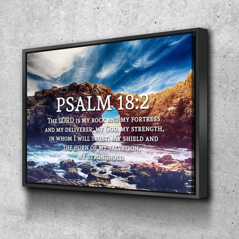 Psalm 18:2 Canvas Wall Art Print