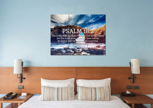 Psalm 18:2 Canvas Wall Art Print