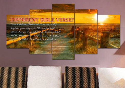 Psalm 18:2 The Lord is my Rock Canvas Wall Art Print