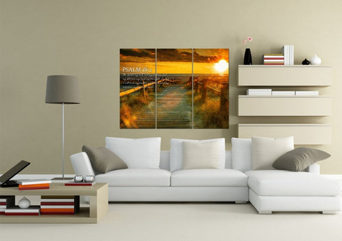 Psalm 18:2 The Lord is my Rock Canvas Wall Art Print