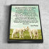 #4 Two Baby Lambs & Psalm 23 The Lord is my Shepherd Canvas Print
